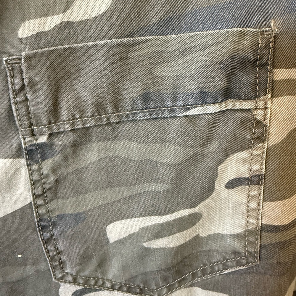 Express Camouflage Button Down Utility Shirt - image 3